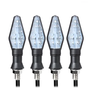 Cross-Border Hot-Selling Product Suitable for Motorcycles 12Led Dual-Color Turn Signal Indicator Light Led Turn Signal Light D-57