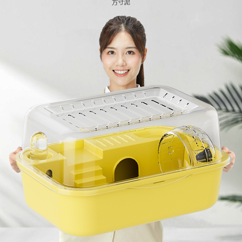 ハムスターケージ 小型ゴールデンワイヤーヴィラ アクリル特大専用ハウス 格安セット 透明用品付き|undefined
