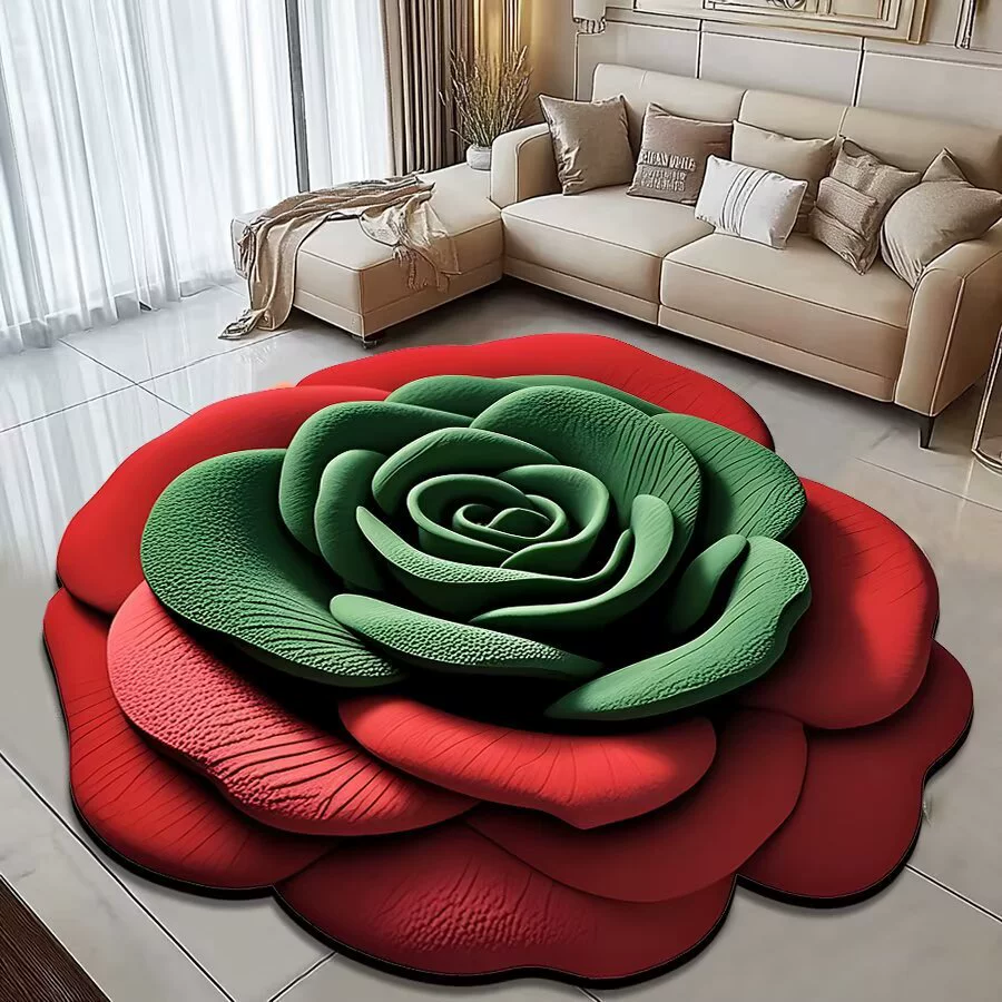 Новый мягкий коврик из диатомовой грязи с цветком специальной формы, впитывающий коврик для ванной комнаты с маленькими свежими цветами, грязеотталкивающий и противоскользящий коврик