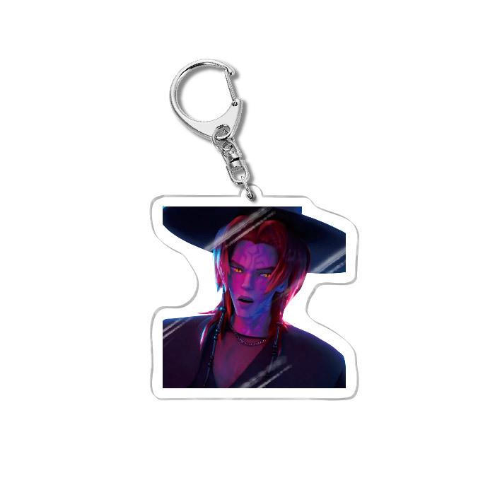 Kpop Demon Hunters Caza de Brujas Acrílico Colgante de llaveros Joyas Creativas Regalos