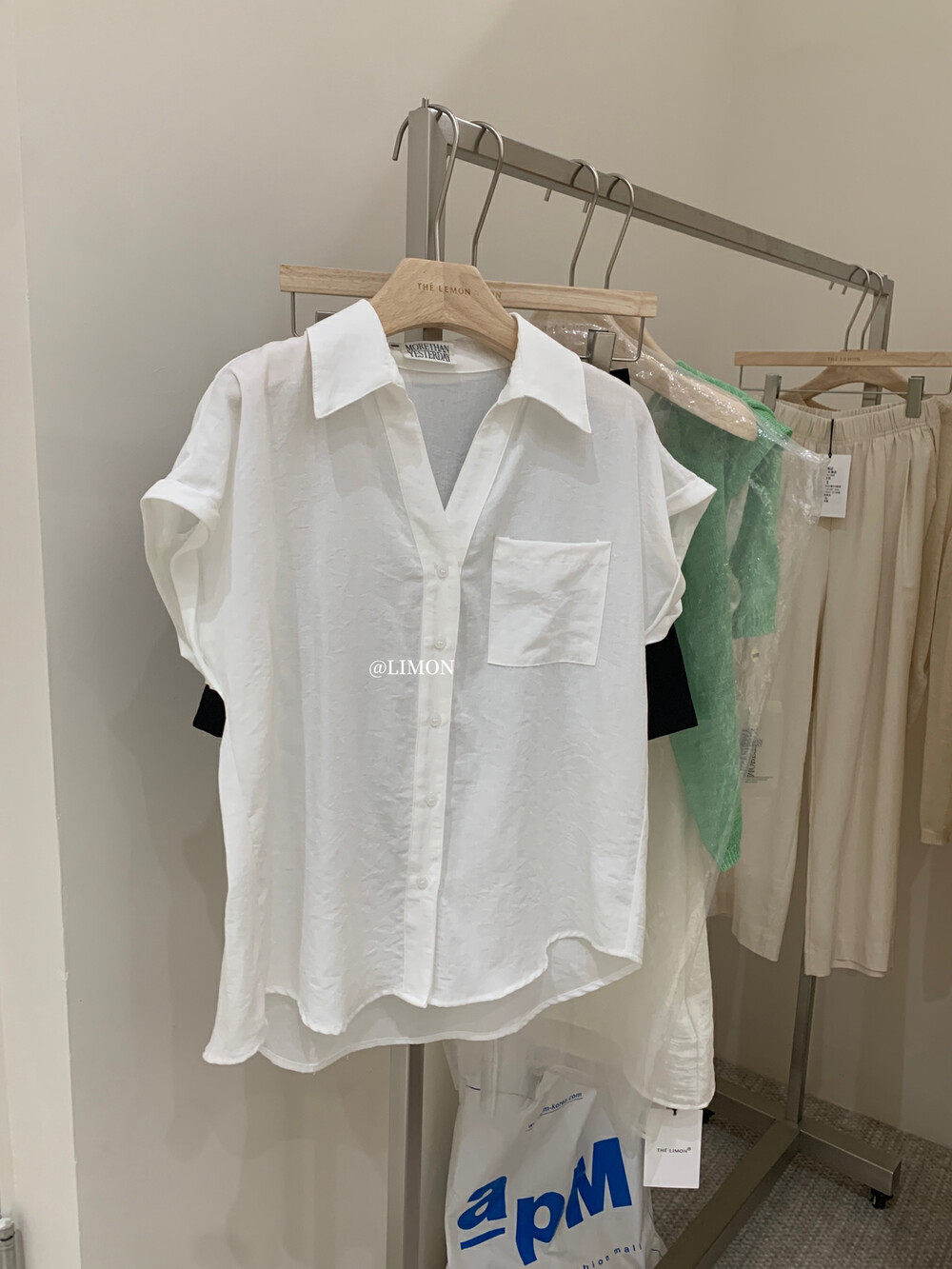 Áo sơ mi ngắn tay nữ cổ polo tay bồng phong cách Hàn Quốc — màu sắc chi tiết 27