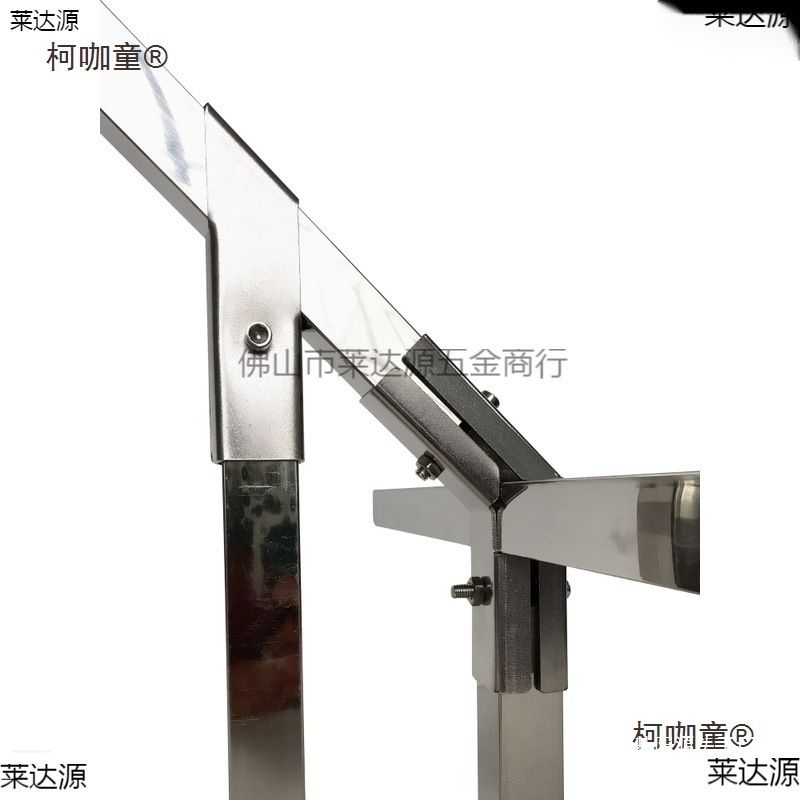 加厚25方管不锈钢接头 钢管夹具两通紧固定器 货架三通夹管麦太保