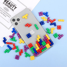彩色拼图方块 新款创意diy奶油胶手机壳树脂材料发夹头饰配件