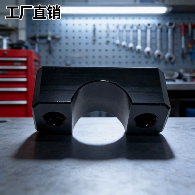 Motorcycle Front Shock Absorber Parts Upper Linkage Plate Pressure Block Repair and Replacement, Glossy Black