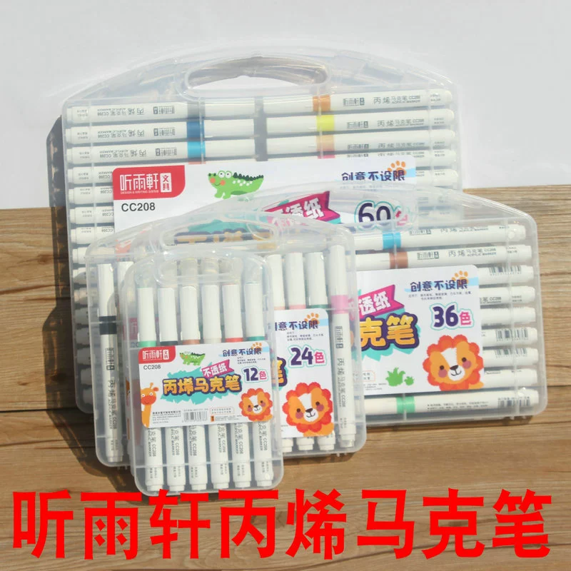 Слушайте Yuxuan 208 акрил маркерная ручка с одной головой акварельной ручкой