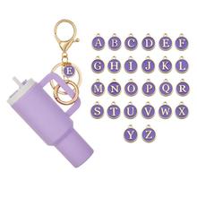 迷你杯钥匙扣首字母可爱杯烛台钥匙链女士钱包手提包背包魅力