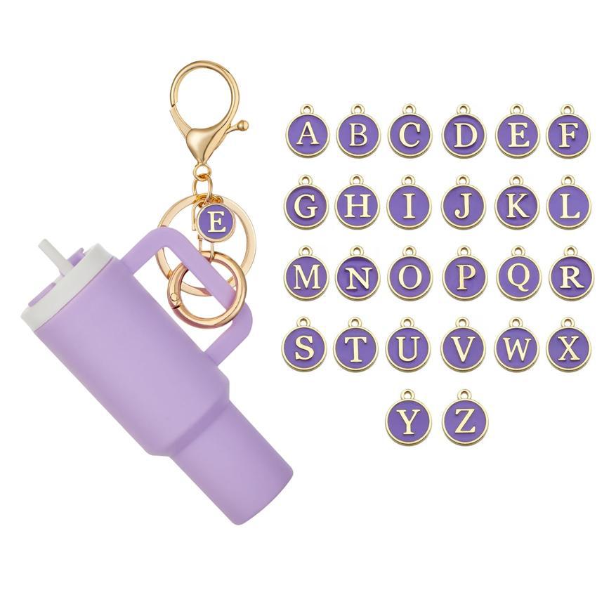 迷你杯钥匙扣首字母可爱杯烛台钥匙链女士钱包手提包背包魅力