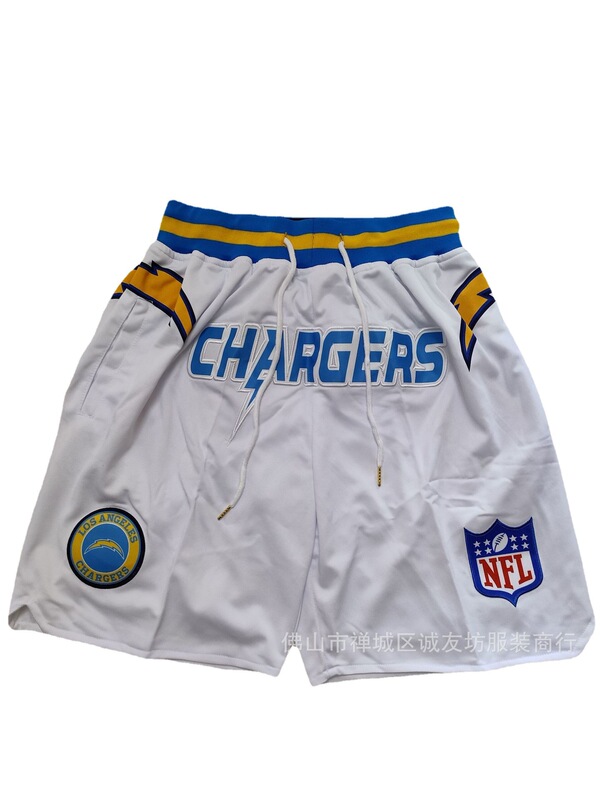 Basketball pants NFL Chargers lightning white pocket ball pants blue ball sports pants a generation Ebay