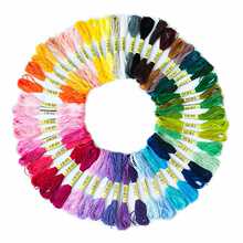 欧润100色手工刺绣线衣服diy绣线套装欧式25号棉线绣花线十字绣线