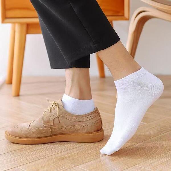 Summer men's short thin breathable socks