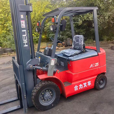 Бесплатная доставка Heli Forklift 2,5 тонны электрический вилочный погрузчик подержанный вилочный погрузчик 3 м 4 м аккумуляторный погрузчик 7 часов автономной работы