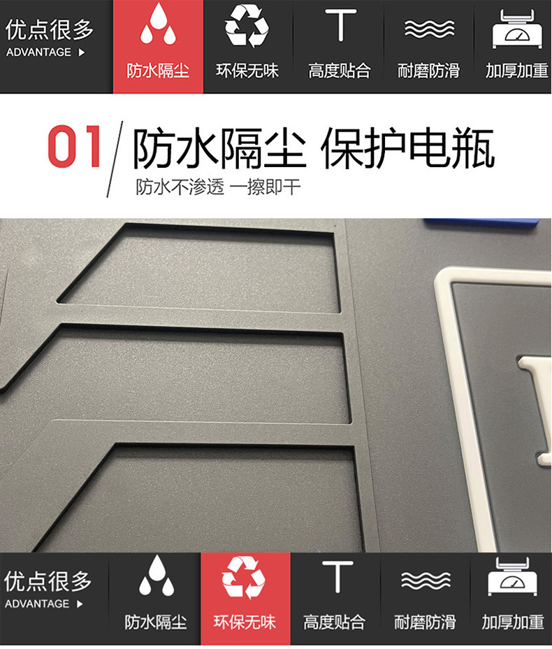 Suitable for the Jianshe Legend 125 Motorcycle Rubber Foot Pedal Mat, Waterproof, Wear-Resistant, Sun-Proof Foot Mat Modification Accessories