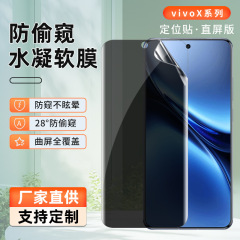 vivo X200ultra/100S 高精細のぞき見防止保護フィルム tpu ハイドロゲルフィルムフルスクリーン携帯電話ソフトフィルムに適しています。
