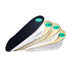 Invisible silicone height-increasing heel pads for men and women, half-size insoles, soft and sweat-absorbent, factory direct supply