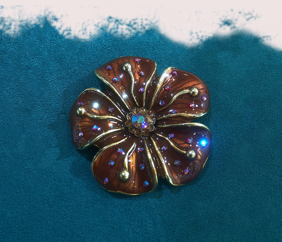 Retro Flower Alloy Plating Unisex Brooches display picture 6