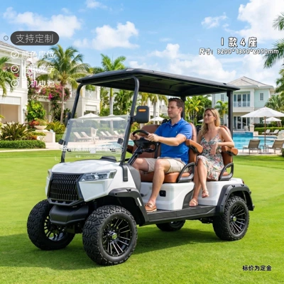 Golf Carts for Foreign Trade, Tourist Attractions, Hotels, and Guesthouses; Electric Golf Sightseeing Vehicles (Elektrikli qolf avtomobilləri) - 4-seats
