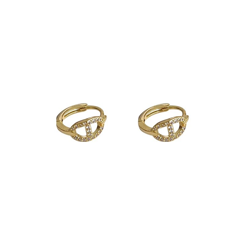 Ретро-бренд маленькие дизайнерские серьги, стиль Chanel