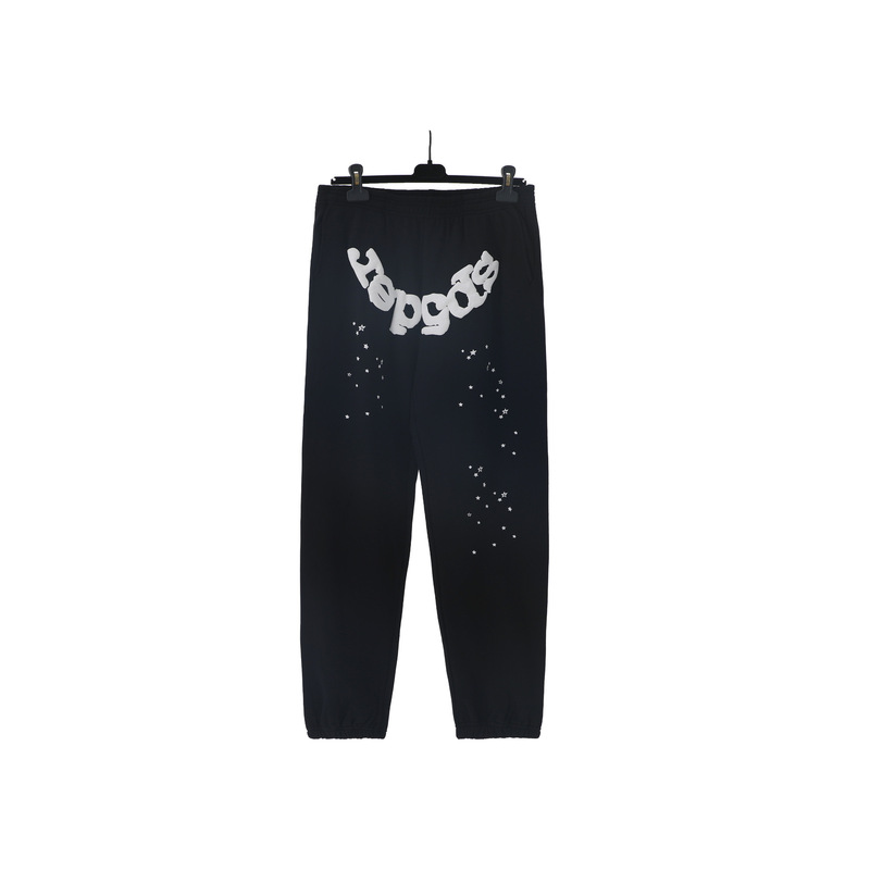 Sp1derヒップホップ歌手Young Thugと同じスタイルのフォームレター555555カップル用パーカーPinkスウェットシャツ|undefined