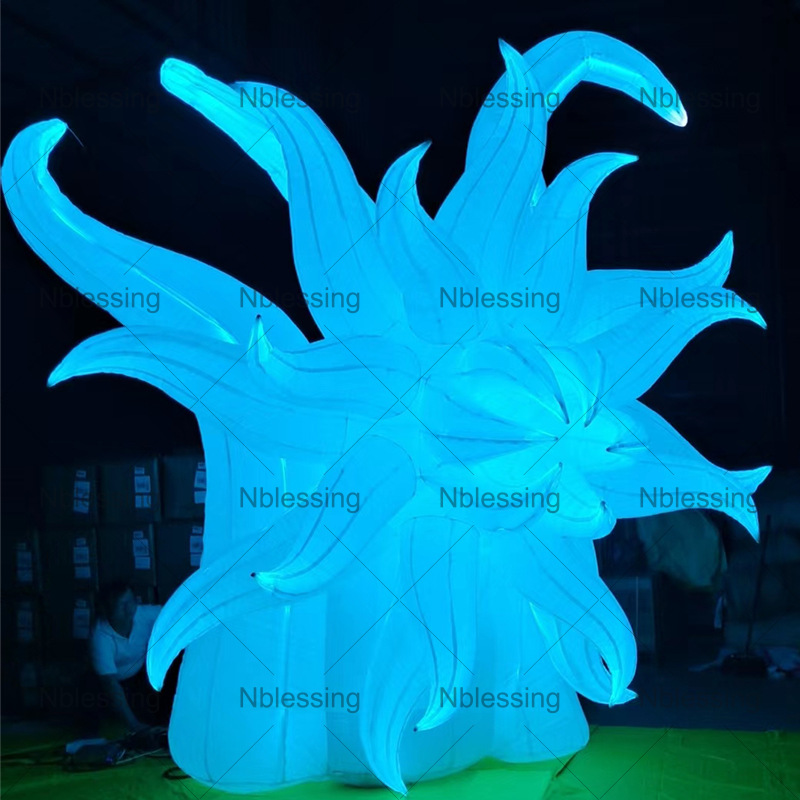 充气花朵灯光气模 LED彩灯商场海洋系列悬挂舞台装饰