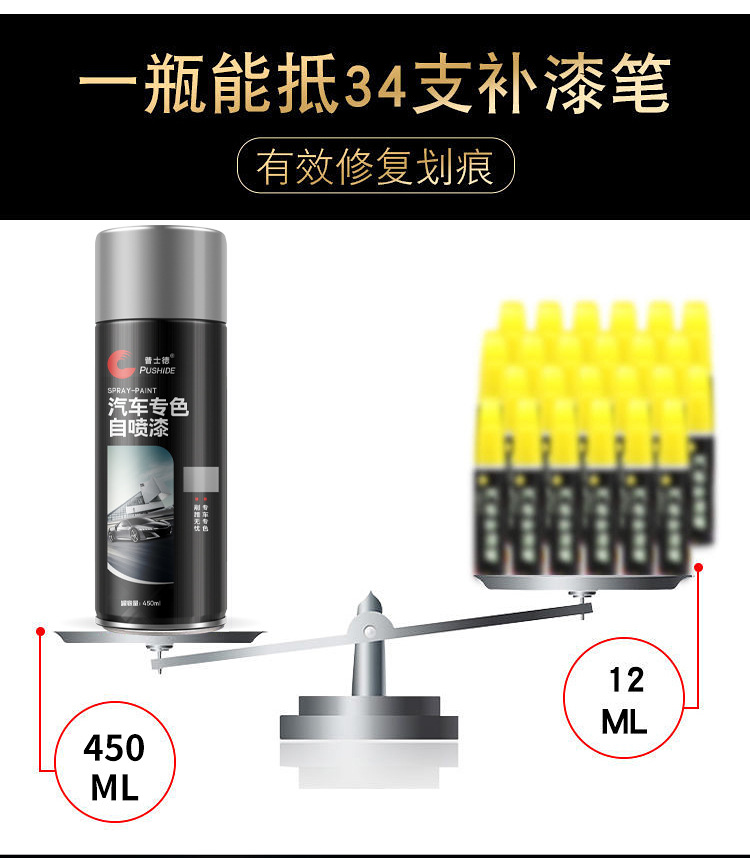A generation of car repair paint black car white car scratch repair self-painting paint repair pen to scratch repair artifact