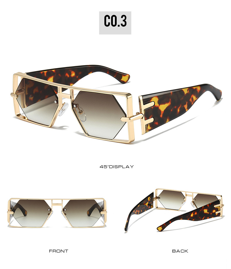 Occhiali da sole alla moda Hip-Hop Ins con montatura a goccia da uomo, stile 2025_voghion.com