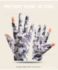 Silk men's gloves, fingerless