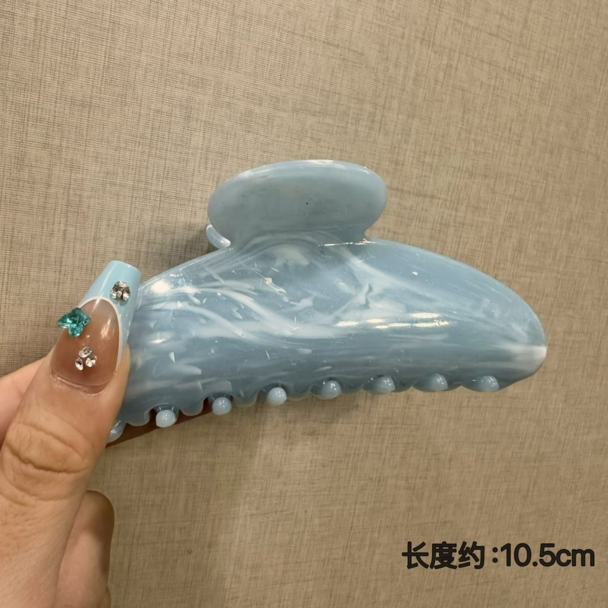 Splash ink oval blue-11.5cm