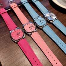 2024欧米古董电视机皮带款手表复古方形糖果色中古款女士瑞士机芯