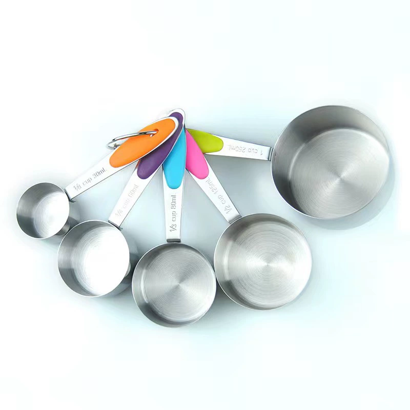 Measuring cup stainless steel, measuring spoon, set scaled
