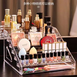 Cosmetics Transparent Storage Display Rack Lipstick Nail Polish Nail Polish Glue Badge Card Storage Display Artifact