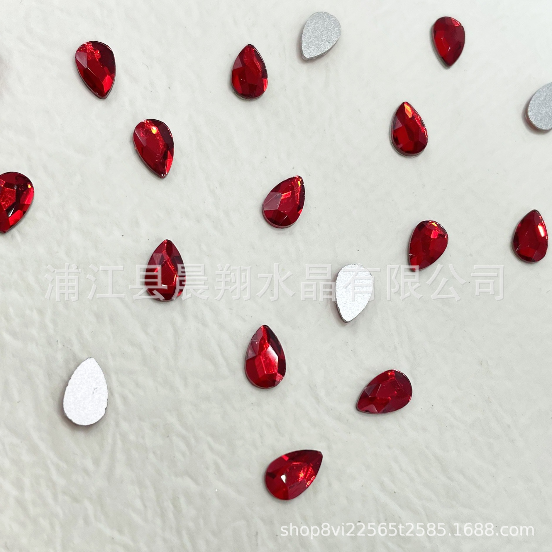 [보석 빨강] 4*6 방울