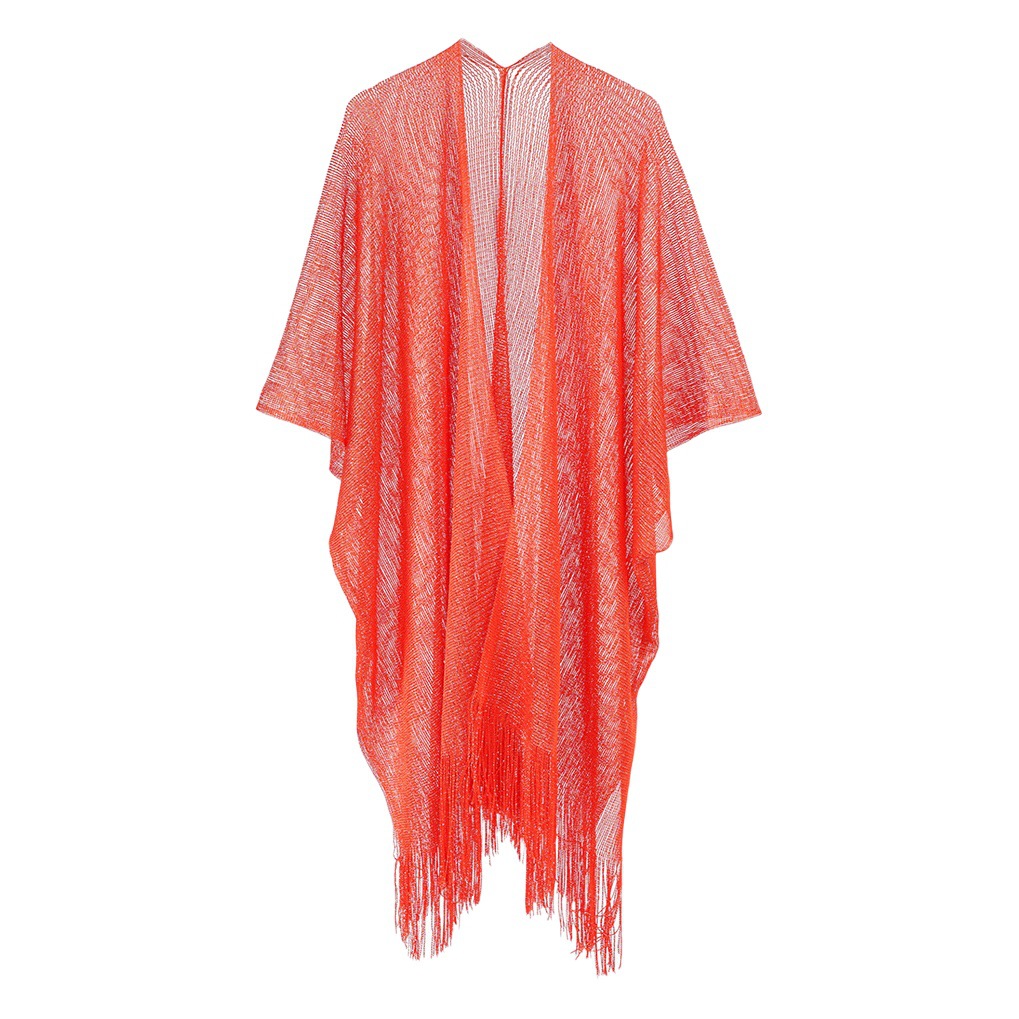Nuevo 2023 color sólido protección solar todo partido casual playa vacaciones sol protección ropa mujer largo cardigan verano anti-púrpura image 1