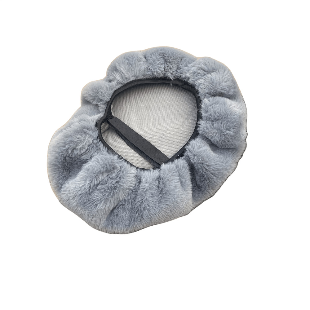 Electric Vehicle Plush Seat Cover Plus Velvet and Thickened Electric Vehicle Seat Cushion Cover Knife Table Bell Emma Warm Electric Vehicle Seat Cushion