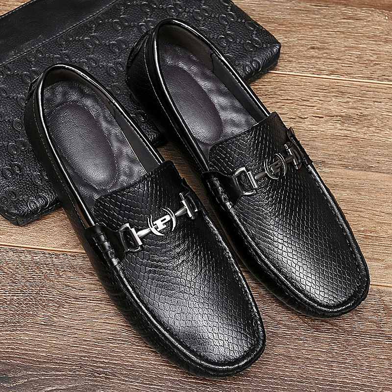 98215 мужские ботинки, ботинки в горох, с педалью на плоской подошве, повседневные ботинки из кожи змеиной кожи, маленькие весенние низкие ботинки