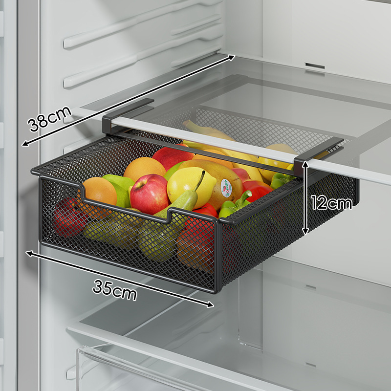 Caja Conservadora Tipo Cajón para Refrigerador, Almacenamiento y Drenaje, para Cocina