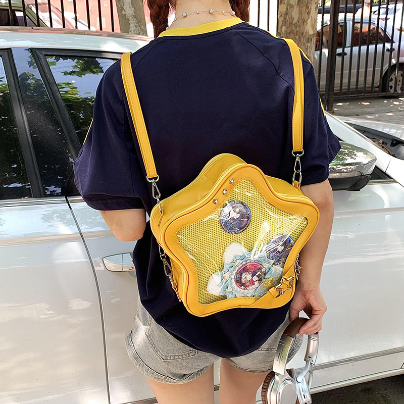 Star Girl Backpack Casual 2024 New Korean Style Ins Sweet Cool Girl Personalized Mini Ita Bag - Thumbnail 2
