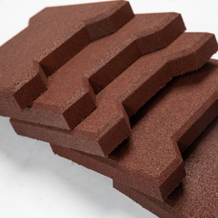 Park Path Overpass Walkway Rubber Bricks Bone Bricks Anti-Slip Shock-Absorbing Sports Rubber Floor Mats Floor Shock-Absorbing Anti-Slip