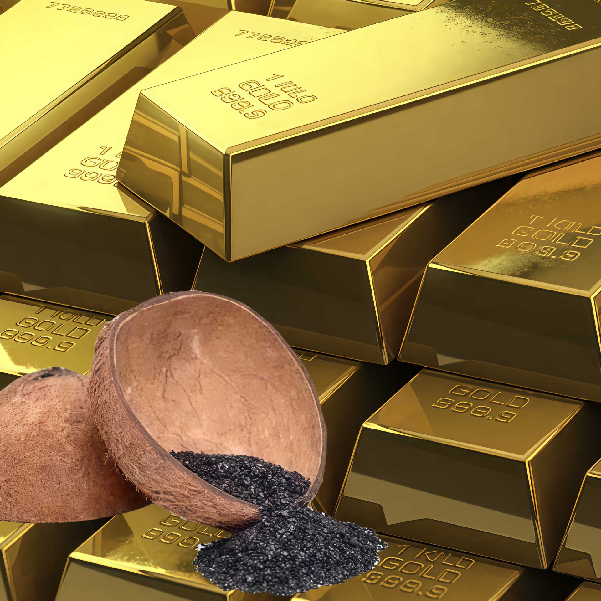 厂家批发提炼黄金椰壳炭净水椰壳吸附活性碳高碘值颗粒椰壳活性炭