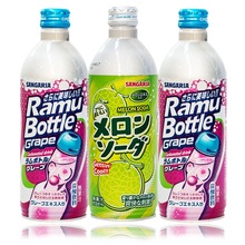日本進口網紅三佳利500ml三佳麗波子汽水桑戈利亞碳酸飲料葡萄味