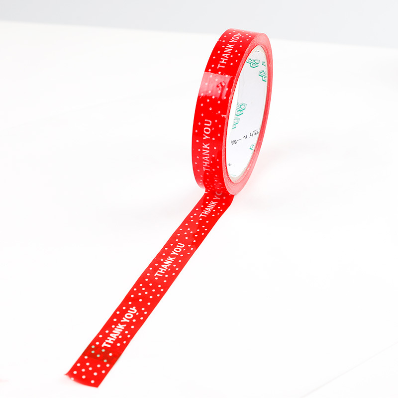 Mayorista embalaje para llevar cinta adhesiva a prueba de fugas taza de café cubierta de sellado papel adhesivo papelería cinta adhesiva a prueba de fugas sello