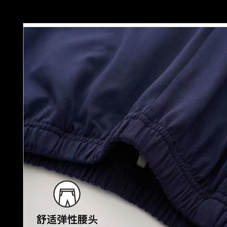 Primavera y otoño de los hombres 100% algodón pijamas juventud casual desgaste traje más tamaño manga larga se puede usar fuera