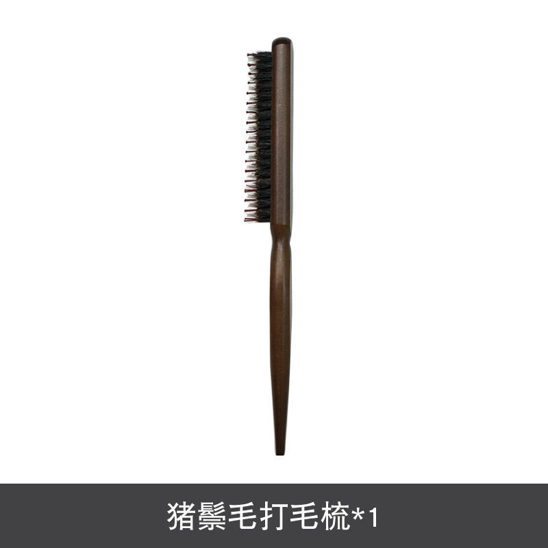 Pein de madera melina de cerdo recta pein de cabello recto para damas rizado pein de cabello recto pein de cabello estilo de cabello acoplamiento pein