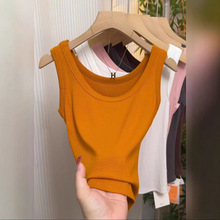 螺纹背心女内搭夏季2025新款网红防走光吊带外穿显瘦百搭无袖上衣