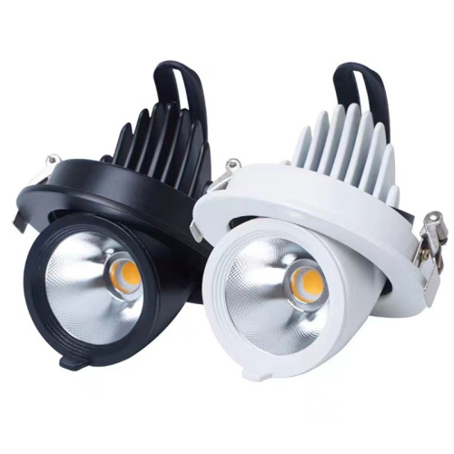 Porcelain nose LED spotlight high brightness embedded ceiling spotlight hallway entrance COB bullseye downlight clothing store Nordic