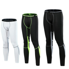 Men's Fitness Leggings, Compression Running Training Joggers, Digital Print Elastic Quick-Dry Breathable Basketball Pants