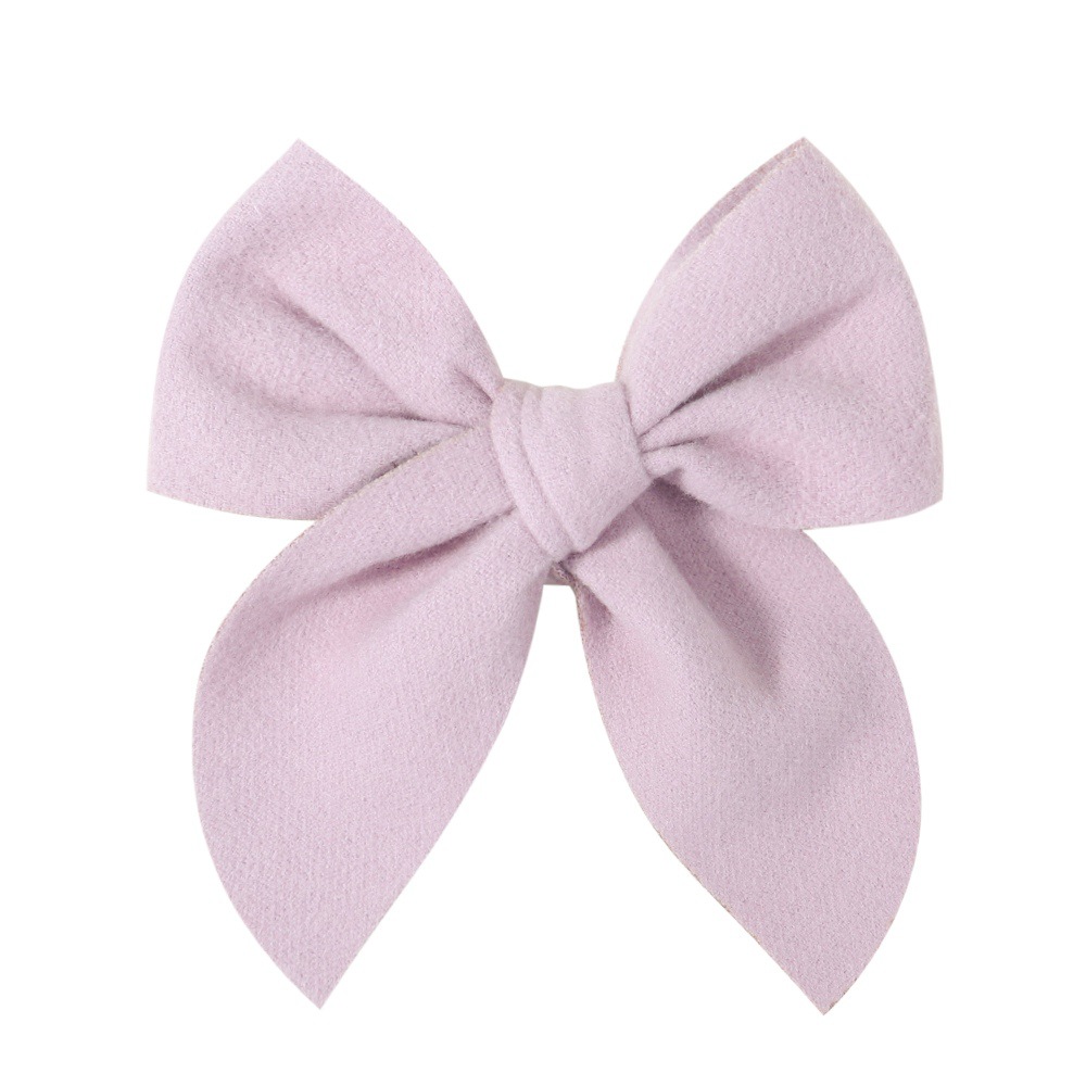 Sweet Solid Color Polyester Bow Knot Hair Clip display picture 5