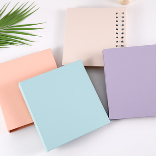 Wholesale supply solid color leather embellishment your Panorama paste coil photo album DIY photo album adsorption phase