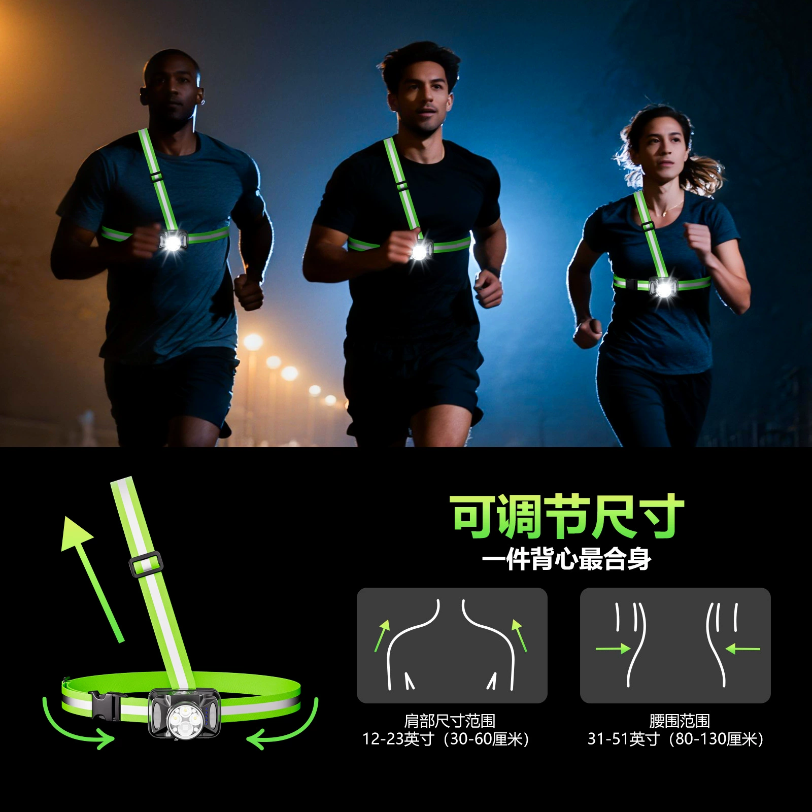 Travel stair lights, safe suspenders for camping