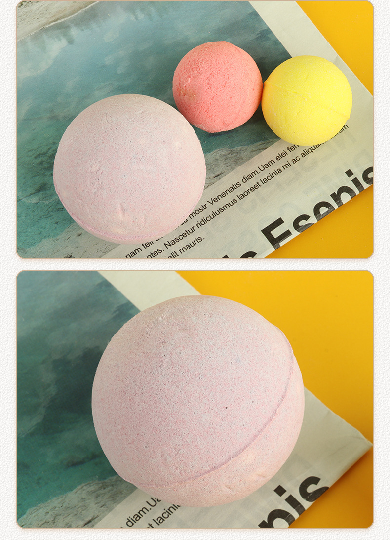 Mugwort Essential Oil Foot Soak Balls Ai Cao 6 Color Bath Bombs for Relaxing Foot Care in use