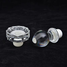 红酒瓶玻璃盖洋酒瓶盖子密封水晶盖圆形水晶玻璃盖葡萄酒瓶盖子